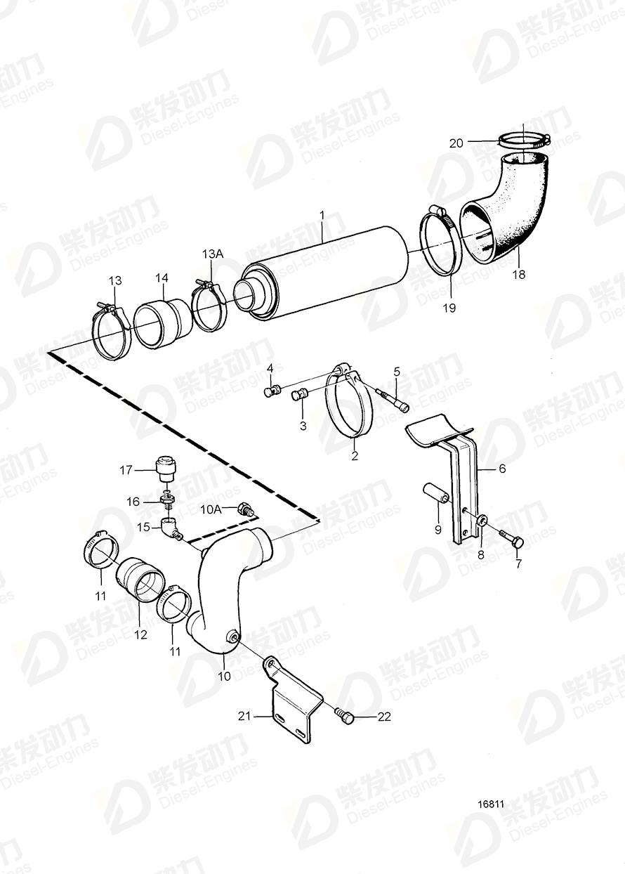 volvo penta Bracket 849317 Drawing volvo penta Bracket 849317 Drawing
